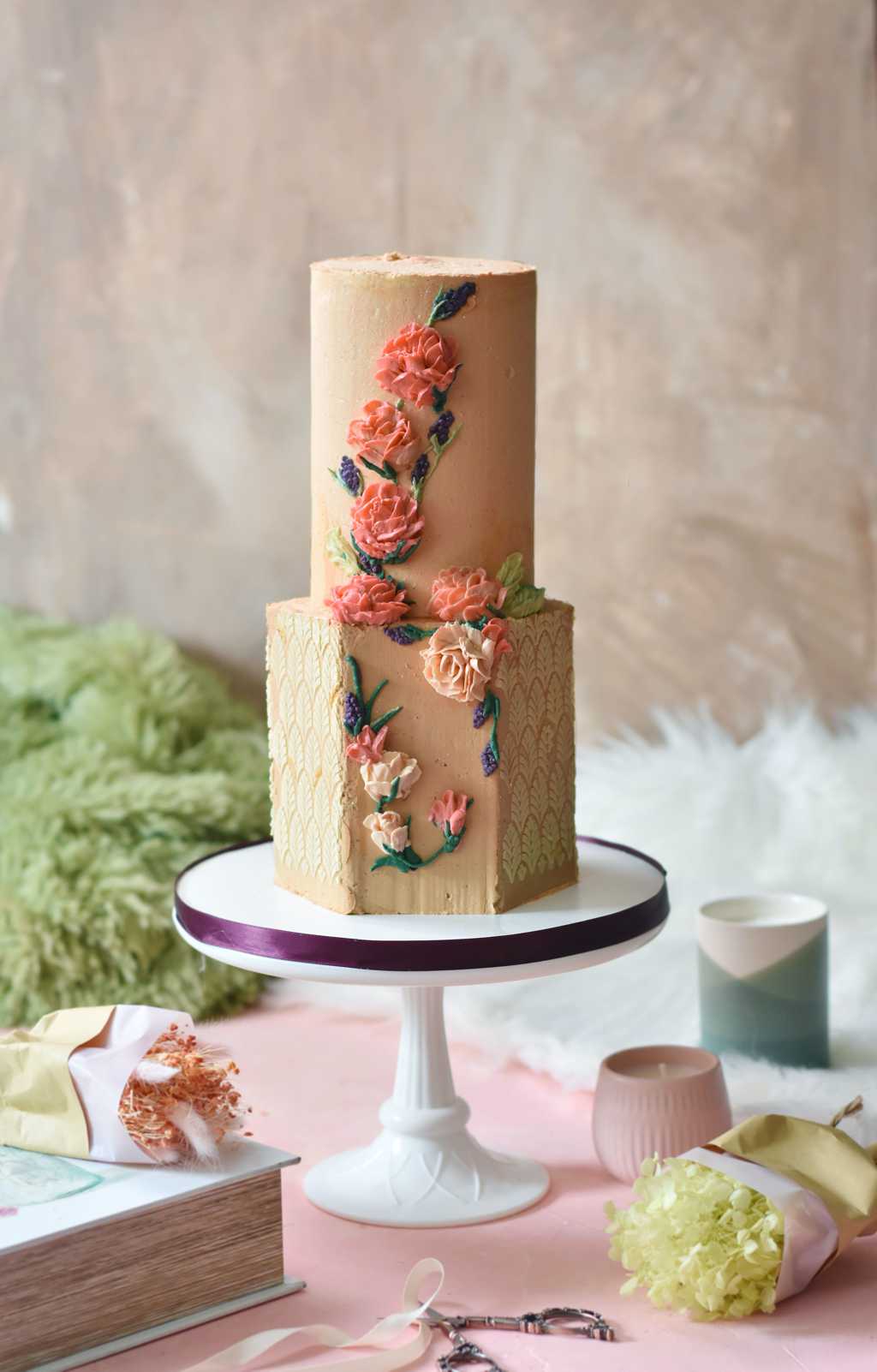 爱厨房的幸福之味: 韩式裱花蛋糕~~~初体验 Buttercream Cake