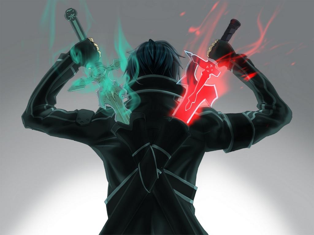 Kirito Kun And Swords Wallpaper - Sword Art Online Kirito Profile ...