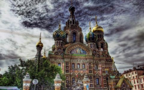 俄罗斯圣彼得堡血液救世主教堂全高清壁纸和背景