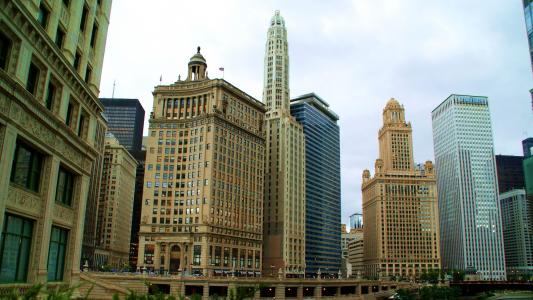 市中心芝加哥全高清壁纸和背景图像