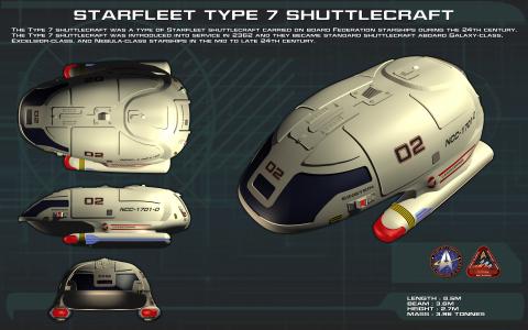 Shuttlecraft爱因斯坦（NCC-1701-D）4k超高清壁纸和背景