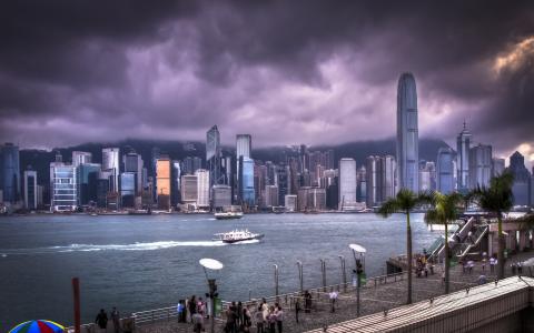 香港香港从尖沙咀散步全高清壁纸和背景图像
