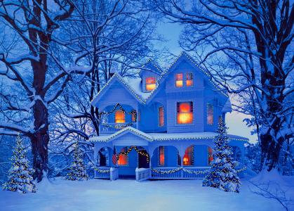 在圣诞节全高清壁纸和背景图像的房子