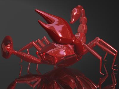 红蝎子3D壁纸和背景