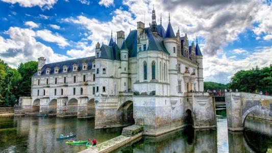 在法国城堡Chenonceau壁纸和背景图像