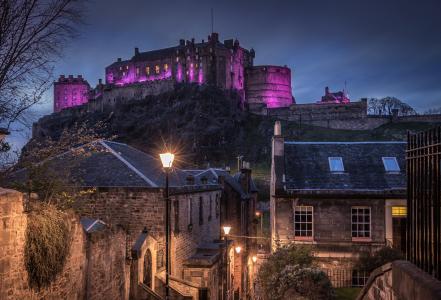 爱丁堡城堡,苏格兰4k超高清壁纸和背景图片