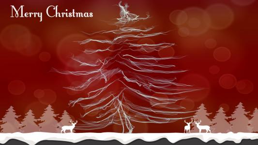 艺术圣诞树全高清壁纸和背景图像