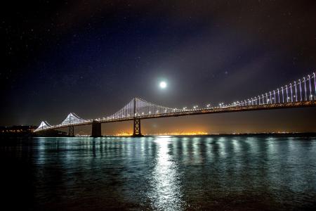 旧金山 - 奥克兰海湾桥5k视网膜超高清壁纸和背景图片