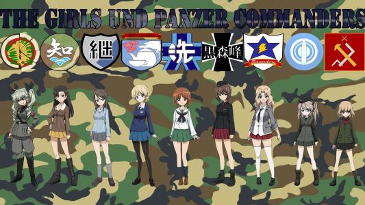 总指挥官（女孩和Panzer）全高清壁纸和背景图像