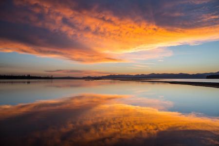 日出黄石湖黄石国家公园全高清壁纸和背景