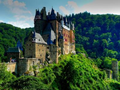 在德国的城堡Eltz城堡全高清壁纸和背景图像