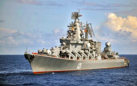 俄罗斯巡洋舰莫斯科全高清壁纸和背景图片