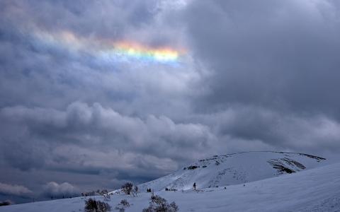 冬季彩虹全高清壁纸和背景