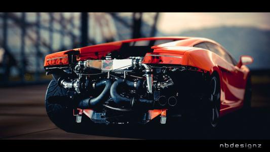 兰博基尼Aventador 4k超高清壁纸和背景图像