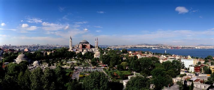 圣索菲 - 伊斯坦布尔 - 土耳其 -  Overallview全高清壁纸和背景