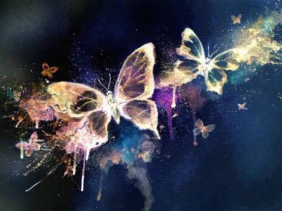 魔术蝴蝶壁纸和背景