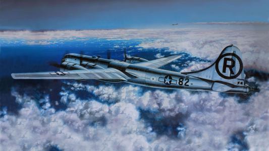 波音B-29 Superfortress 8k超高清壁纸和背景图像