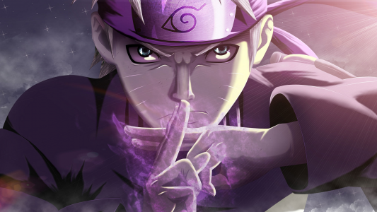 火影忍者漩涡紫色力量全高清壁纸和背景