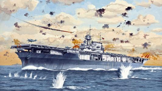 USS Yorktown（CV-5）全高清壁纸和背景图片