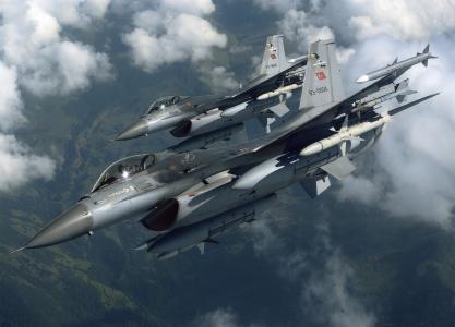 土耳其空军F-16战隼151 Filo全高清壁纸和背景图像