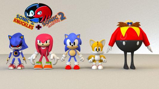 Sonic＆Knuckles +刺猬索尼克2壁纸和背景图片
