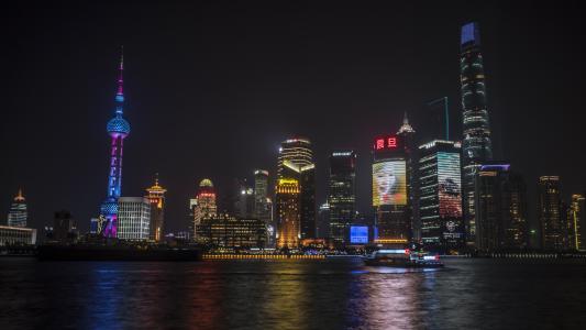 上海夜5k Retina超高清壁纸和背景图片