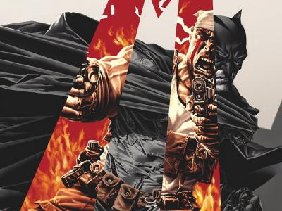 蝙蝠侠/ Deathblow：在火壁纸和背景之后