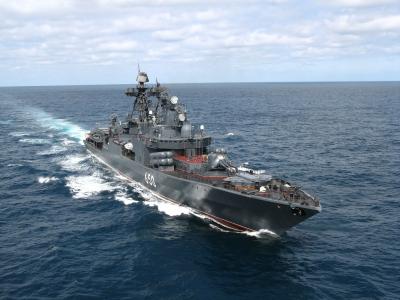海军上将Chabanenko（DD-650）俄罗斯Udaloy II级驱逐舰全高清壁纸和背景图像