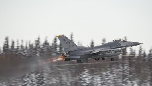 F-16战斗机4k超高清壁纸和背景图像
