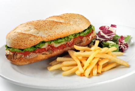 炸薯条的海底三明治,在澳大利亚称为芯片壁纸和背景图像