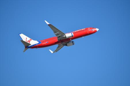 悉尼机场全高清壁纸和背景图像的VH-VUX波音737-8FE处女蓝