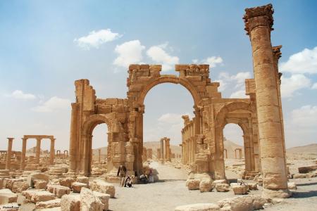 叙利亚巴尔米拉广泛的废墟全高清壁纸和背景
