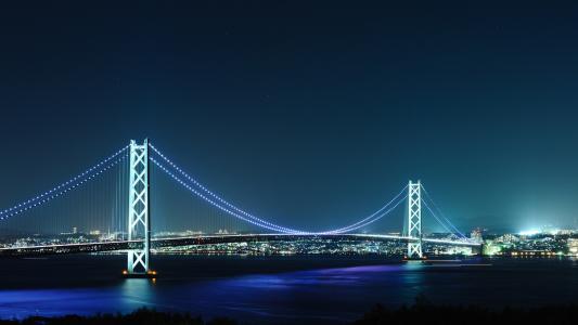 日本明石海峡大桥全高清壁纸和背景图像