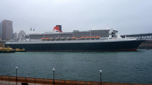 在悉尼海港全高清壁纸和背景图像RMS皇后玛丽2