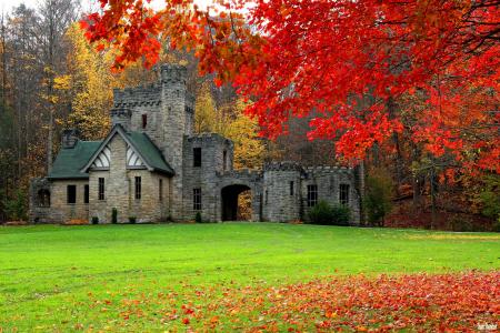 城堡在秋季全高清壁纸和背景图像