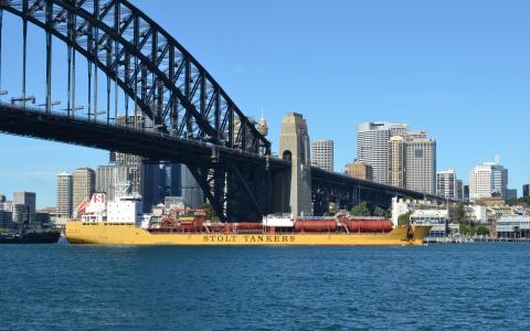 悉尼港全景高清壁纸和背景图像的Stolt太阳乔治市 -  Stolt油轮
