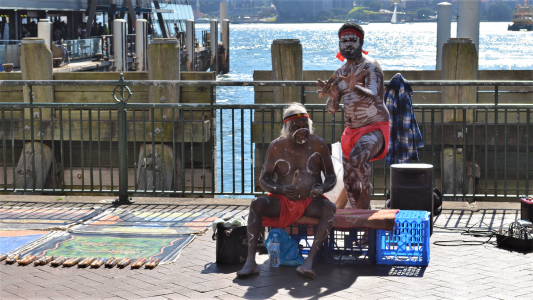 在悉尼澳大利亚环形码头的原住民悉尼全高清壁纸和背景