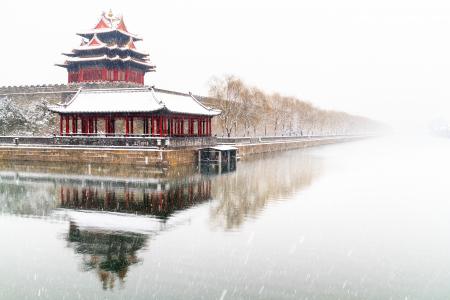 在北京故宫下失去了5k Retina超高清壁纸和背景图片