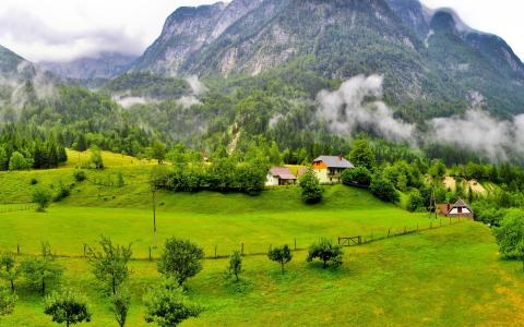 斯洛文尼亚山全高清壁纸和背景