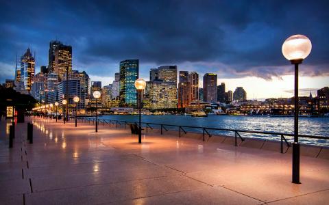 环形码头悉尼,澳大利亚全高清壁纸和背景图像