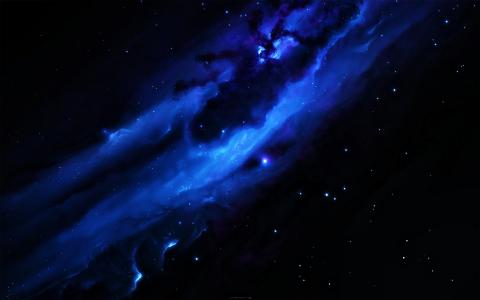 蓝色星系4k超高清壁纸和背景
