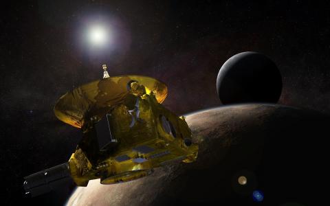 使用来自7月全萤幕高清壁纸和背景图像的冥王星飞越的新地平线航天器上的仪器获得的数据