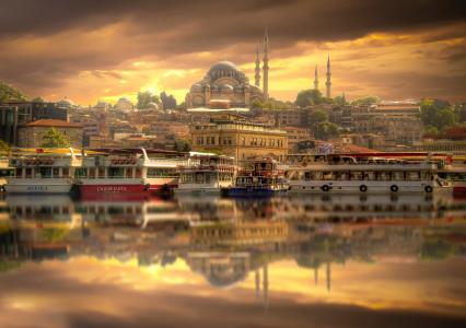 伊斯坦布尔市查看全高清壁纸和背景图像