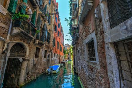 意大利威尼斯运河全高清壁纸和背景图像
