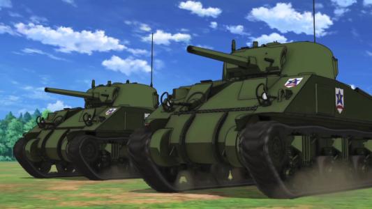 M4谢尔曼（女孩和Panzer）全高清壁纸和背景图像