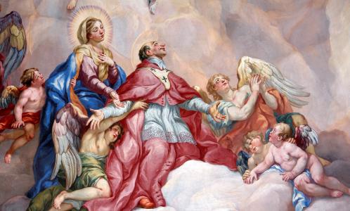 查尔斯·鲍罗麦欧代祷由圣母玛利亚全高清壁纸和背景支持
