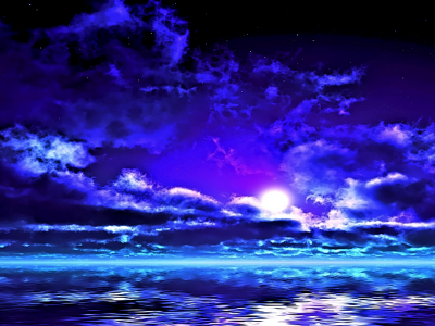 紫色和蓝色的云彩全高清壁纸和背景图像