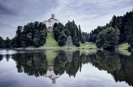 Trakošćan城堡5k Retina超高清壁纸和背景图片