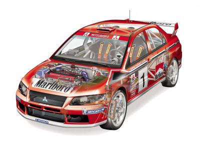 三菱枪骑兵Evolution VII WRC'2001-03壁纸和背景图像