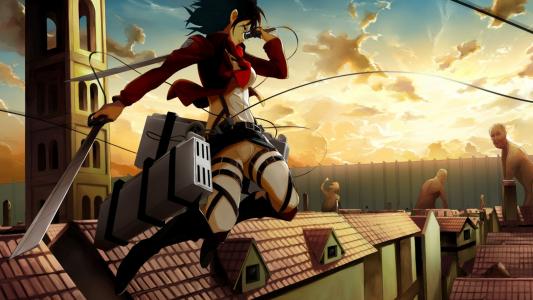 Shingeki no Kyojin  -  Mikasa Ackerman全高清壁纸和背景